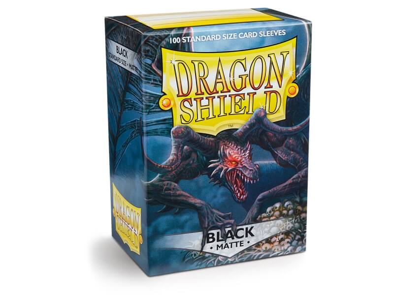 Dragon Shield Protector Card Sleeves - Matte Black - 100pcs