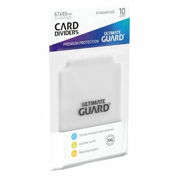 Ultimate Guard Card Dividers Standard Size Transparent - 10 pcs