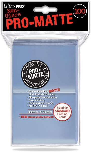 Ultra Pro Pro-Matte Clear 2x50 card Sleeves