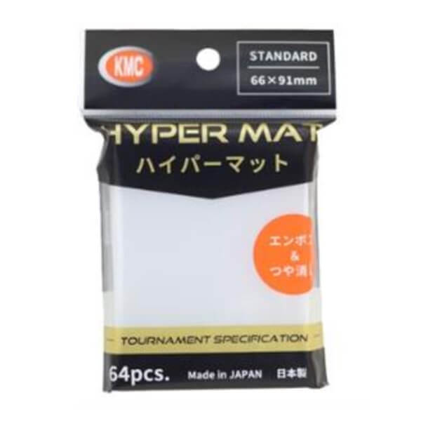 Card Covers KMC Standard Sleeves - Hyper Mat Clear - 64 pcs