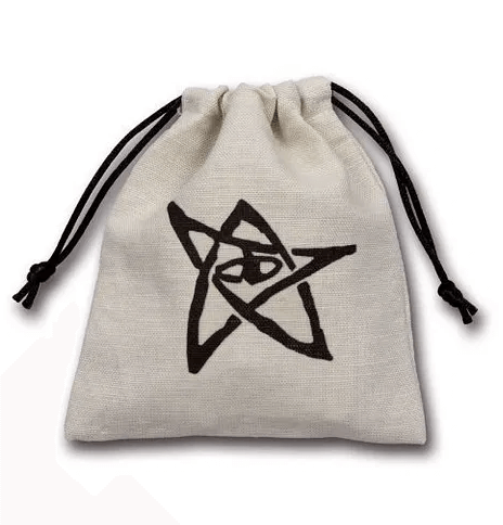Call of Cthulhu Dice Bag Beige and Black