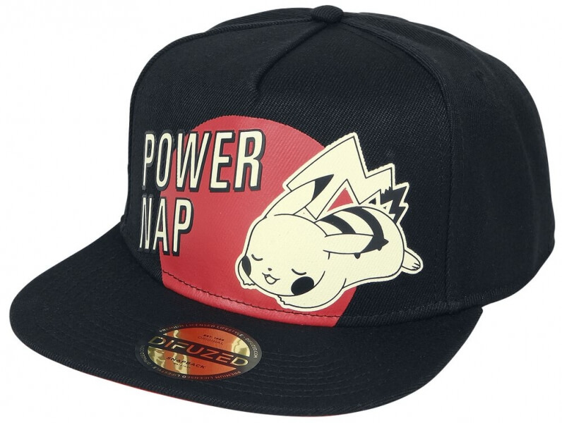 Pokémon Power Nap Pikachu Snapback Cap