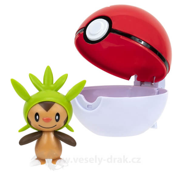 Pokémon Clip and Go Poké Ball - Chespin Figure
