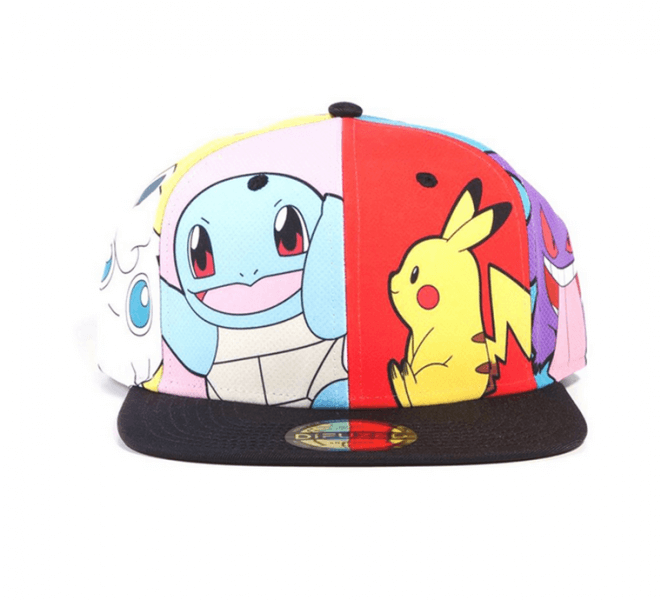 Pokémon Multi Pop Art Snapback Cap