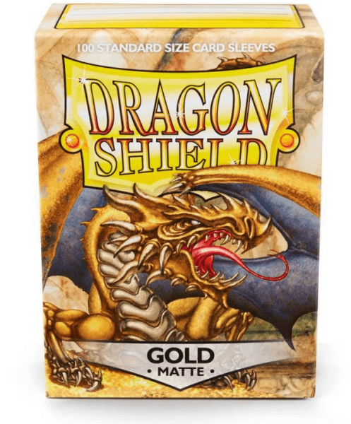 Dragon Shield Protector Card Covers - Matte Gold - 100pcs