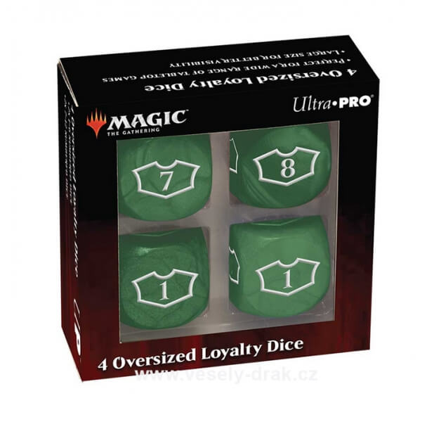 Ultra Pro Deluxe 22MM Forest Loyalty dice set with 7-12 for Magic: the Gathering