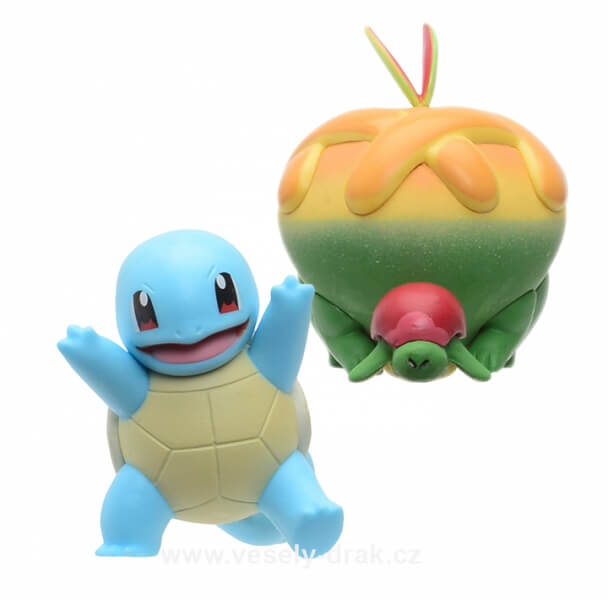 Pokémon action figures Squirtle and Appletun 5 cm