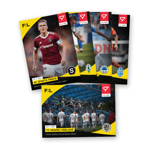 Soccer cards Fortuna Liga 2021-22 - Live Set 1st round (5 cards)