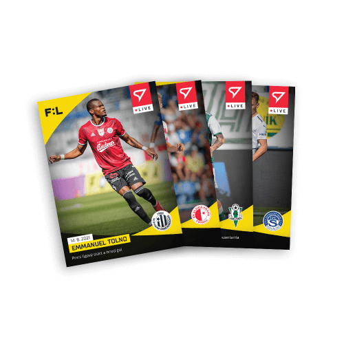 Soccer cards Fortuna Liga 2021-22 - Live Set of Round 4 (4 cards)