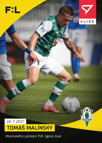 Soccer cards Fortuna Liga 2021-22 - L-001 Tomáš Malínský