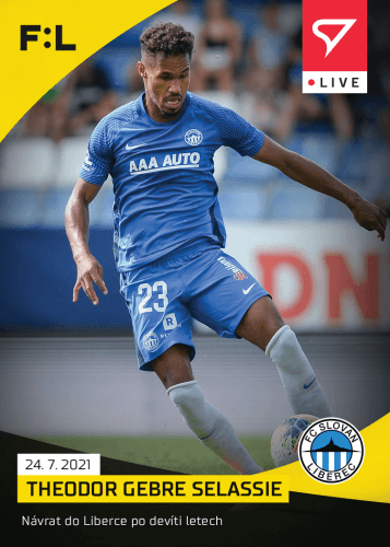 Soccer cards Fortuna Liga 2021-22 - L-004 Theodor Gebre Selassie