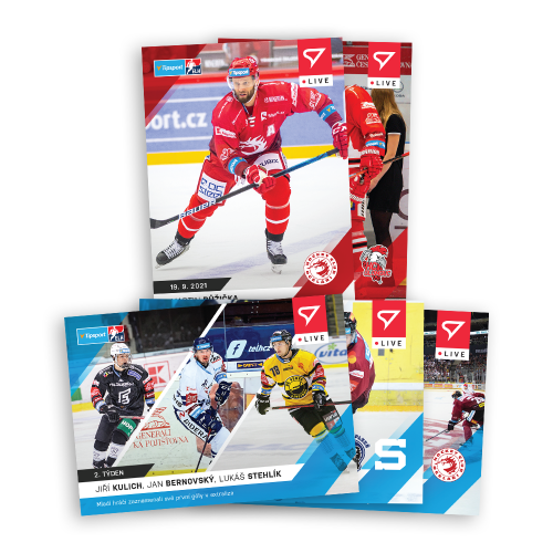 Hockey Cards Tipsport ELH 2021-22 - Live Set of Week 2 (5 cards)
