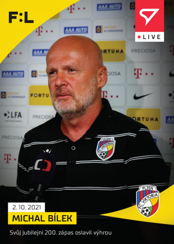 Soccer cards Fortuna Liga 2021-22 - L-041 Michal Bílek