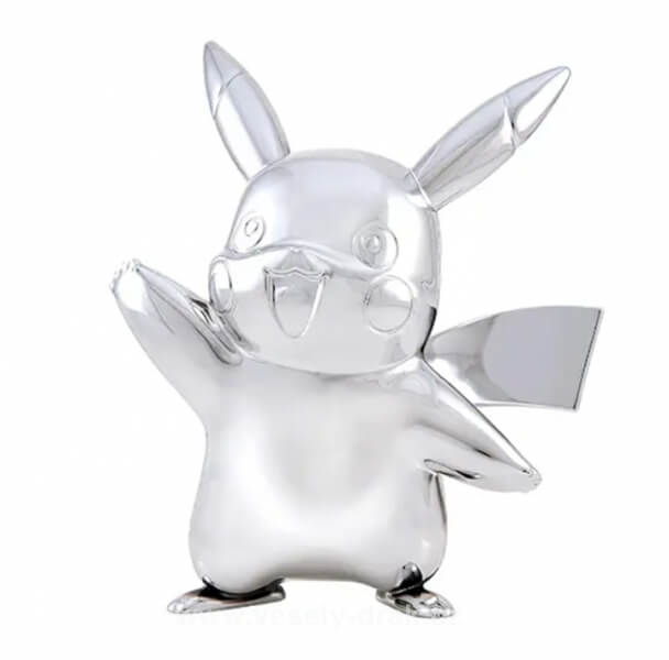 Pokémon Action Figure Pikachu Silver Version - 7 cm