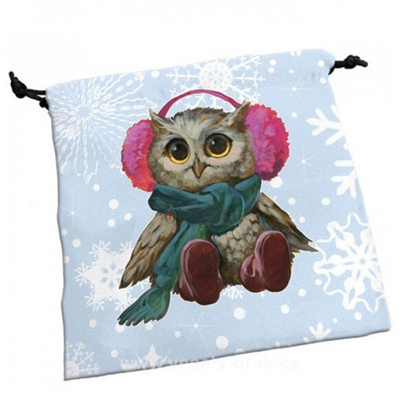 Deluxe dice bag - Festive Owls