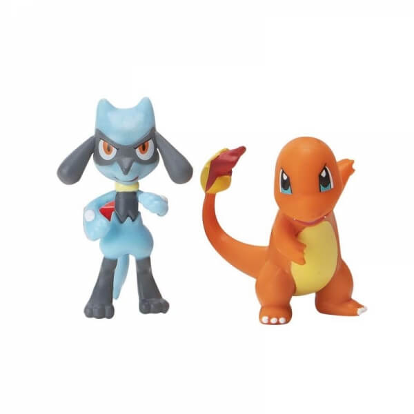 Pokémon Figure Battle - Surprise Attack Game - Charmander vs. Riolu