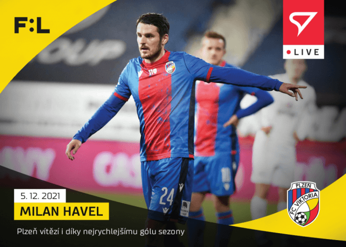 Soccer cards Fortuna Liga 2021-22 - L-078 Milan Havel