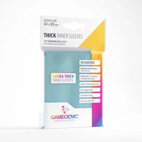 Gamegenic Thick Inner (Perfect Fit) Sleeves - 50 pcs
