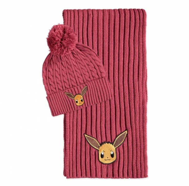 Pokémon Eevee hat and scarf - gift set