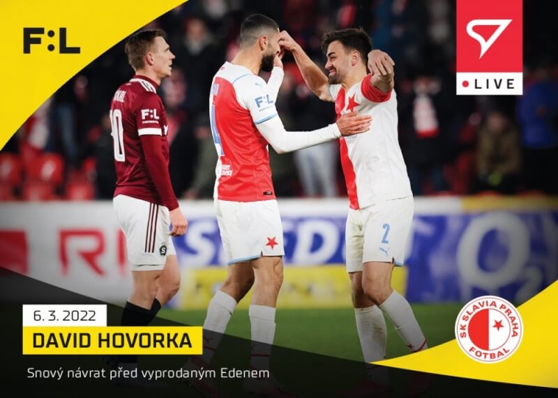 Soccer live card Fortuna Liga 2021-22 - L-104 David Hovorka