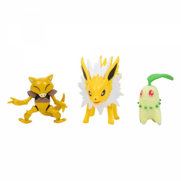 Pokémon action figures Chikorita, Abra and Jolteon 5 - 8 cm