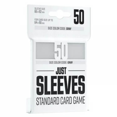 Gamegenic Just Sleeves - Standard Card Game White - 50 pcs