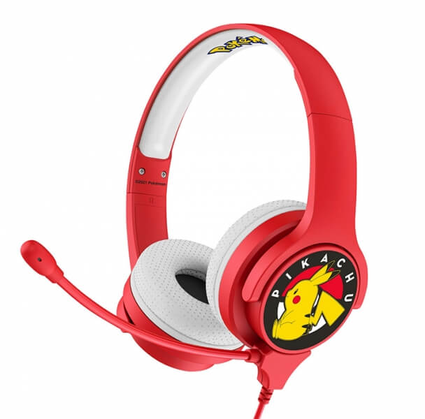 Pokémon headphones for kids with microphone - Pikachu