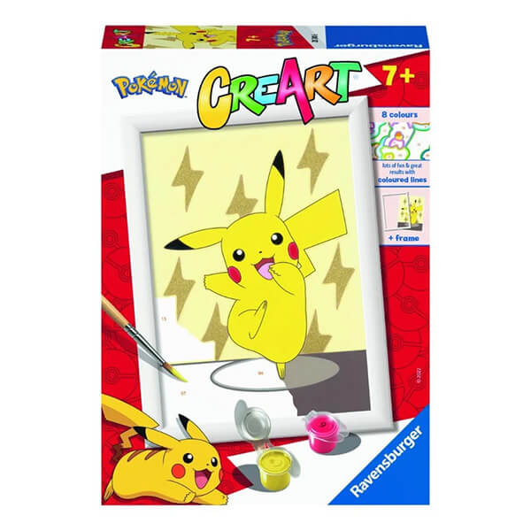 Pokémon Creart Paint by Numbers - Pikachu