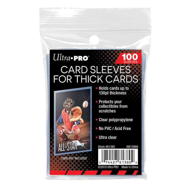 Ultra Pro Transparent Card Covers Thick 130pt - 100 pcs