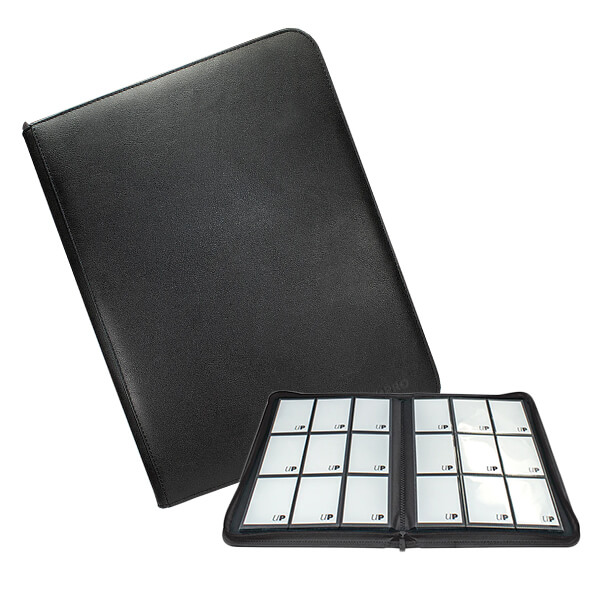 Vivid 9-Pocket Zippered PRO-Binder - Black
