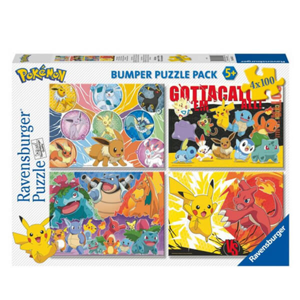 Pokémon Puzzle Ravensburger - 4x100 pieces