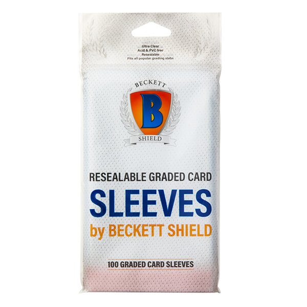 Beckett Shield Standard Graded Resealable Card Covers - 100 pcs