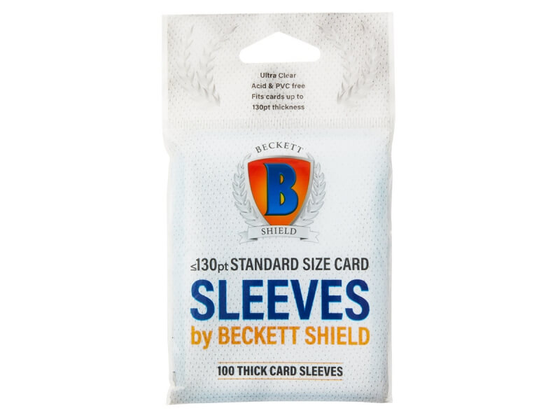 Beckett Shield Standard Card Sleeves - Thick 130pt - 100 pcs