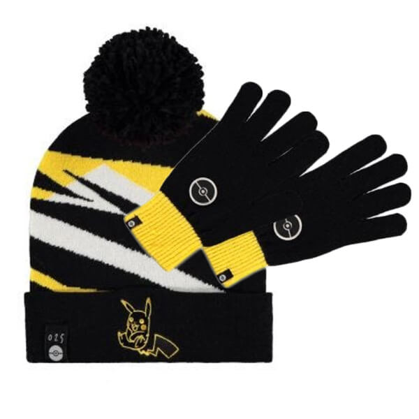 Pokémon Pikachu #025 hat and gloves gift set