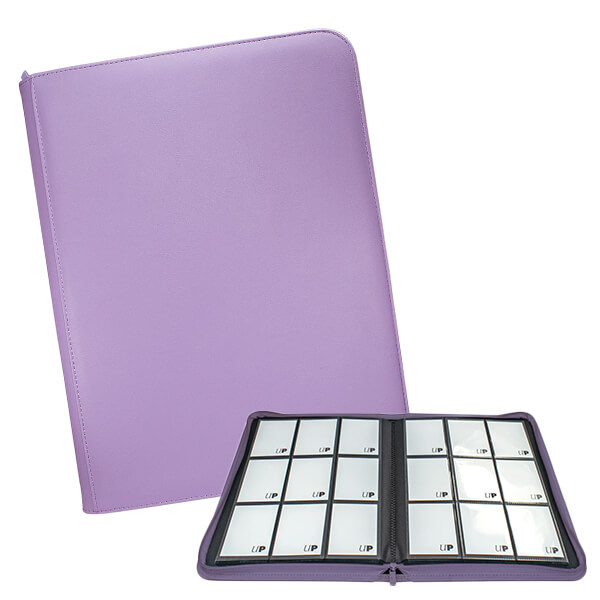Vivid 9-Pocket Zippered PRO-Binder - Purple