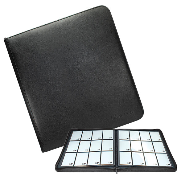 Card Album 12-Pocket Zippered PRO-Binder - Black