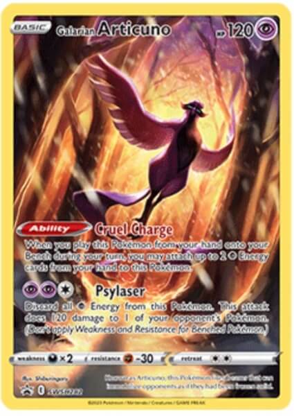 Pokémon card Galarian Articuno from Crown Zenith Tin