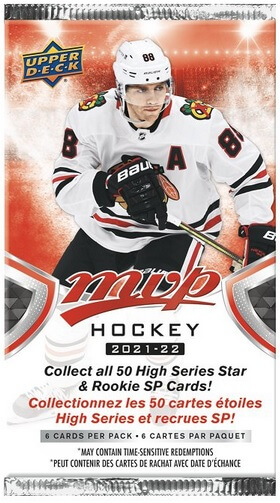 2021-22 NHL Upper Deck MVP Gravity Feed pack - hockey cards