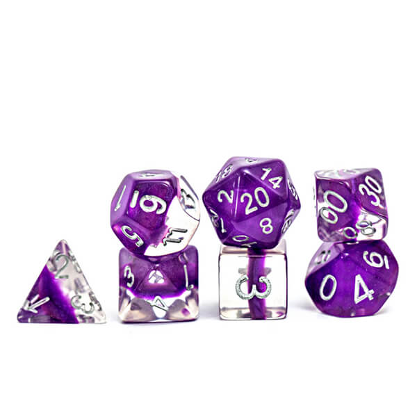 Gate Keeper Games Neutron Dice Set - Violet 7-Dice Set