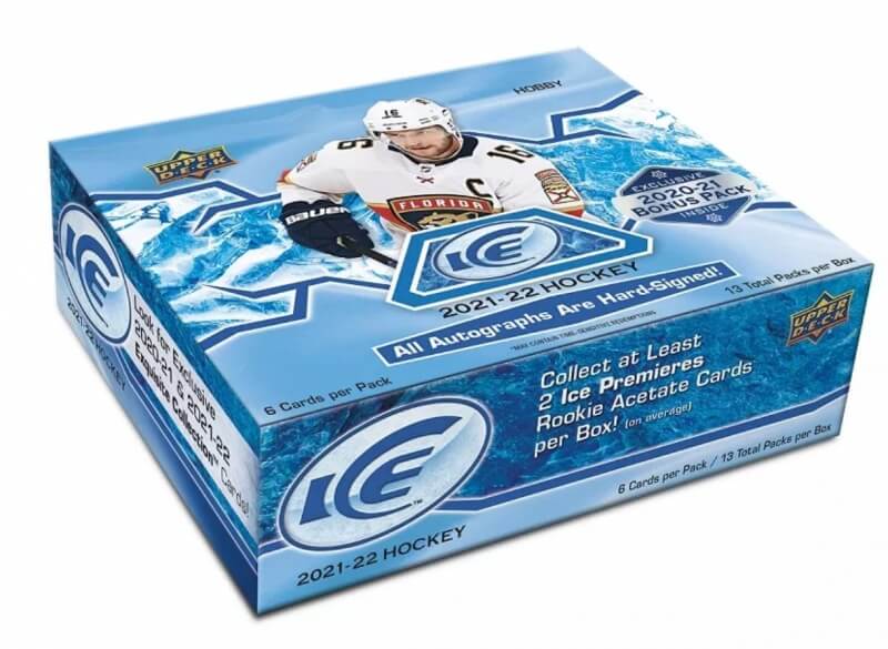 2021-22 NHL Upper Deck Ice Hockey Hobby Box - hockey cards