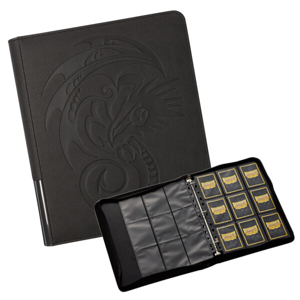 Card album Dragon Shield 3 ring binder with zipper Iron Grey