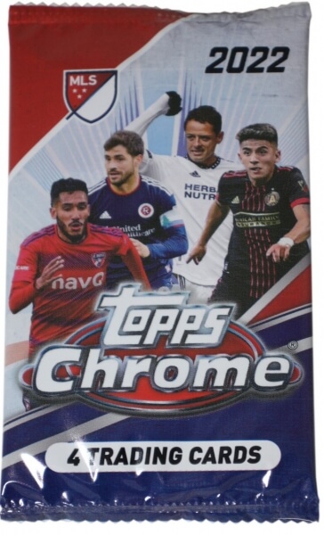 2022 Topps Chrome Major League Soccer Hobby Pack - Soccer Cards