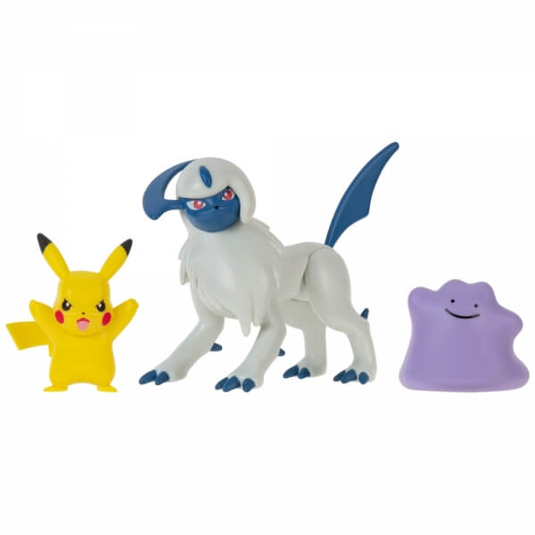 Pokémon action figures Pikachu, Absol, Ditto 5 - 8 cm