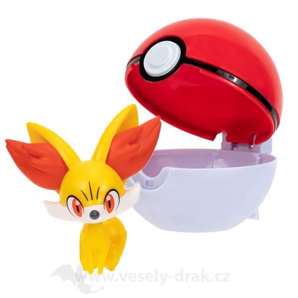 Pokémon Clip and Go Poké Ball - Fennekin Figure
