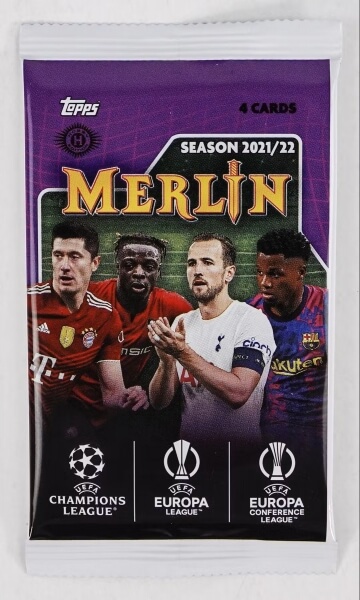 2021-2022 Topps UEFA Champions League Merlin Chrome Hobby Pack - soccer cards