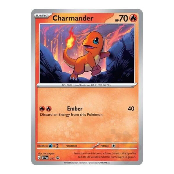 Pokémon card Charmander promo from Poster Collection 151