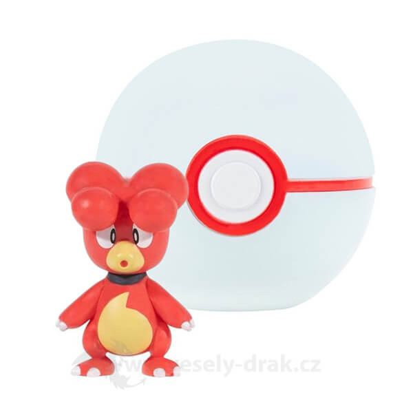 Pokémon Clip and Go Premier Ball - Magby Figure