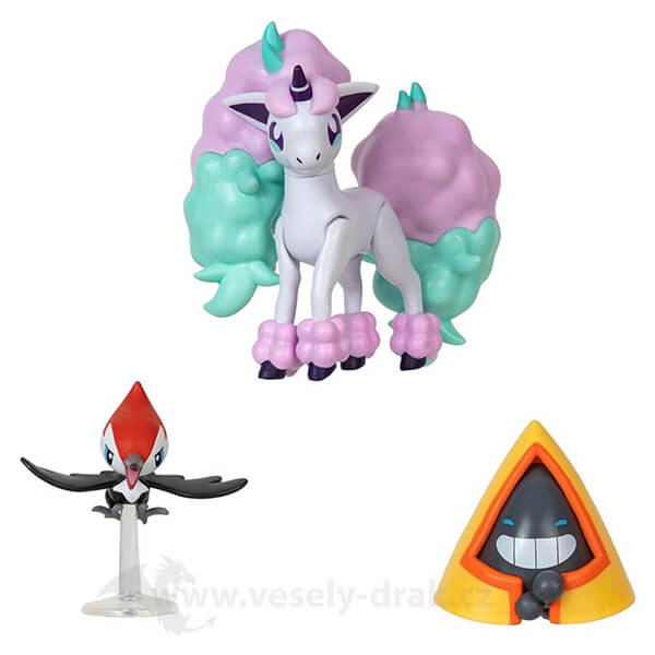 Pokémon action figures Pikipek, Snorunt, Ponyta 5 cm