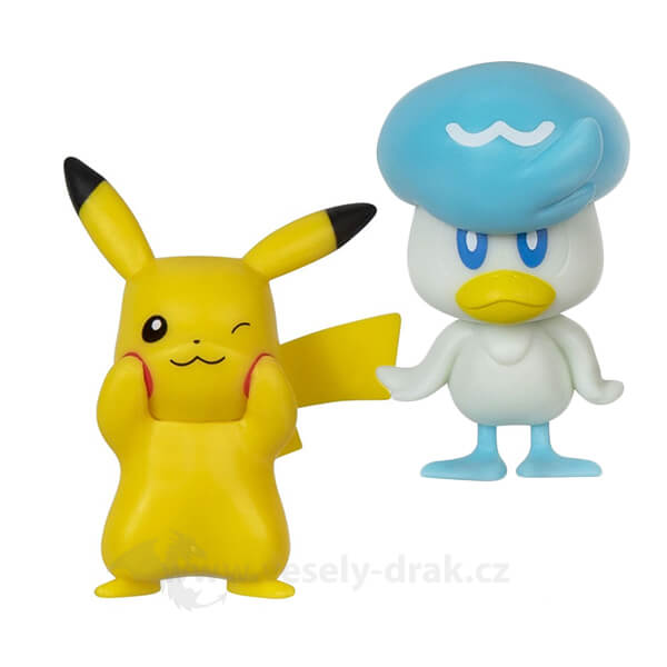 Pokémon action figures Pikachu and Quaxly 5 cm