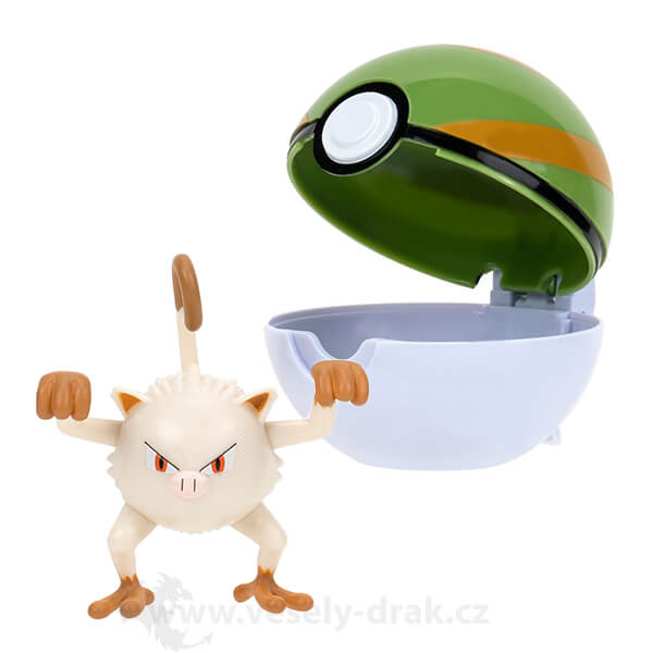 Pokémon Clip and Go Nest Ball - Mankey Figure